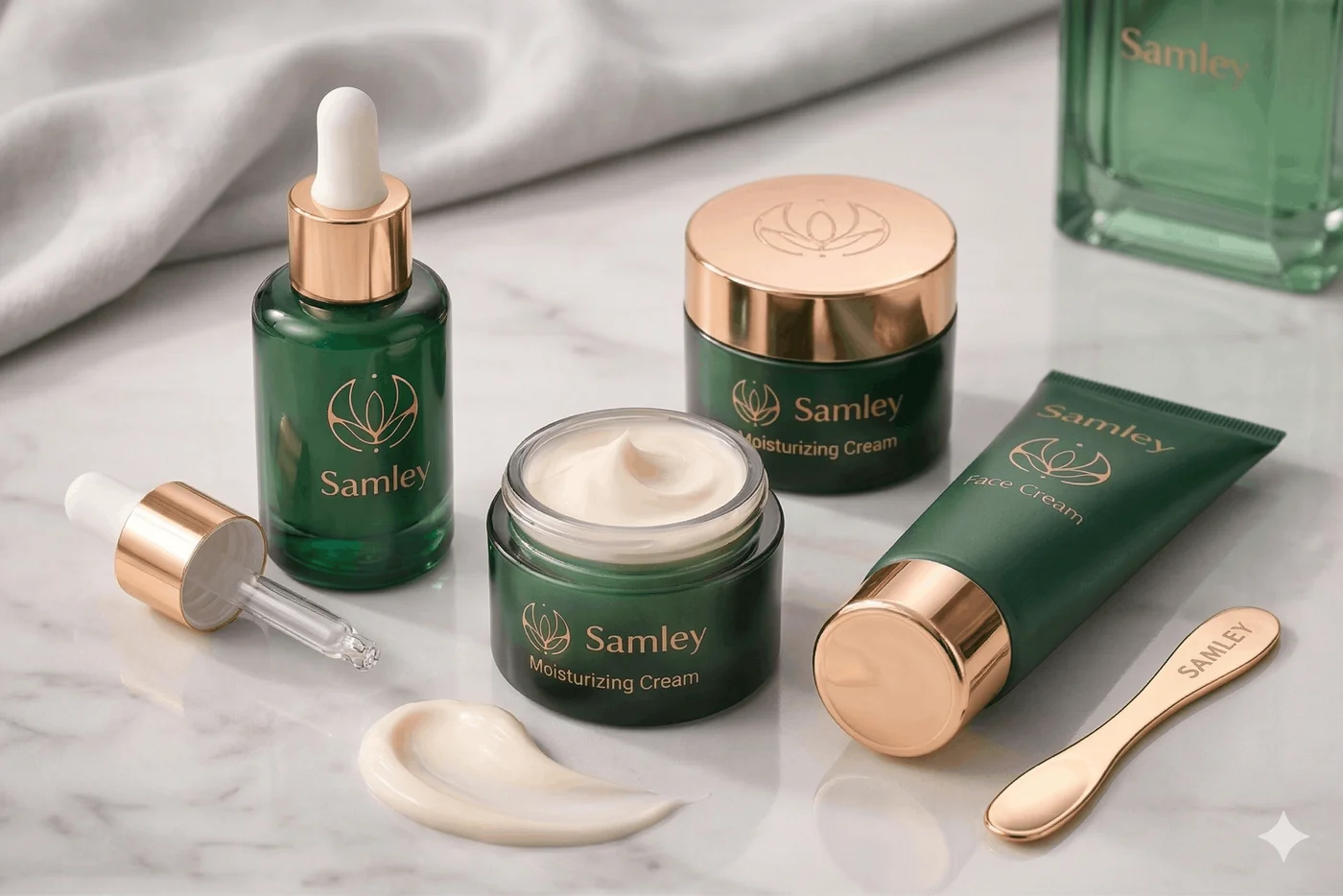 Multiple Product shots for Samleys cosmetics